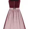 Dirndl ROSANNA (65 cm) ~ 40 ~ dunkelrot