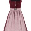 Dirndl ROSANNA (65 cm) ~ 40 ~ dunkelrot