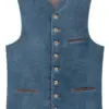 Trachtenweste JOHANNES ~ 46 ~ blaugrau