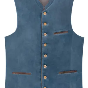 Trachtenweste JOHANNES ~ 46 ~ blaugrau