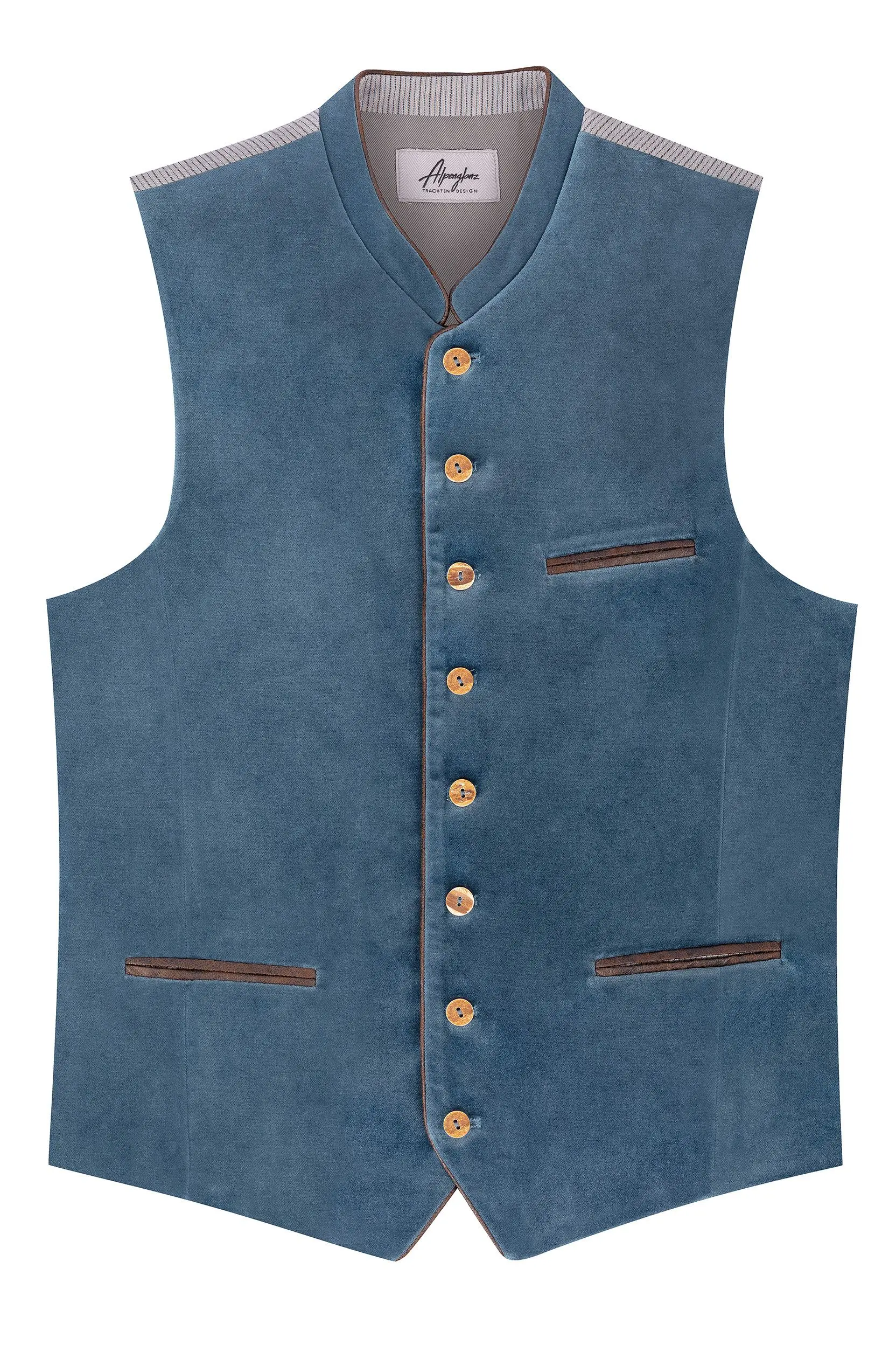 Trachtenweste JOHANNES ~ 46 ~ blaugrau