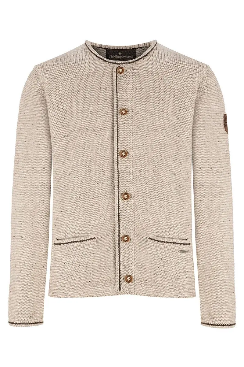 Trachten Strickjacke natur meliert Ferdi 013720 ~ 44