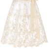Dirndlschürze aus Blumenspitze (50 cm) ~ S ~ creme
