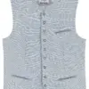 Trachtenweste JOEL (slim fit) ~ 44 ~ hellblau