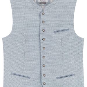 Trachtenweste JOEL (slim fit) ~ 44 ~ hellblau