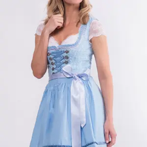 Mini Dirndl 55 cm hellblau Leonie 014962 ~ 38