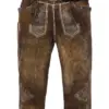 Lederhose kniebund mit Gürtel antik-braun Schönsee 110794 ~ 44