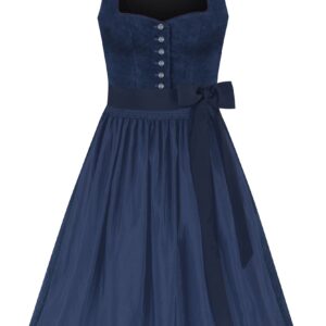 Dirndl TEGERNSEE (65 cm) ~ 32 ~ dunkelblau