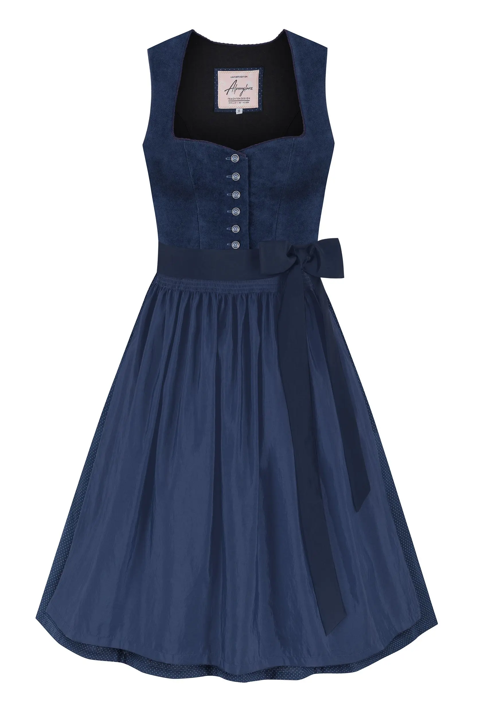 Dirndl TEGERNSEE (65 cm) ~ 32 ~ dunkelblau