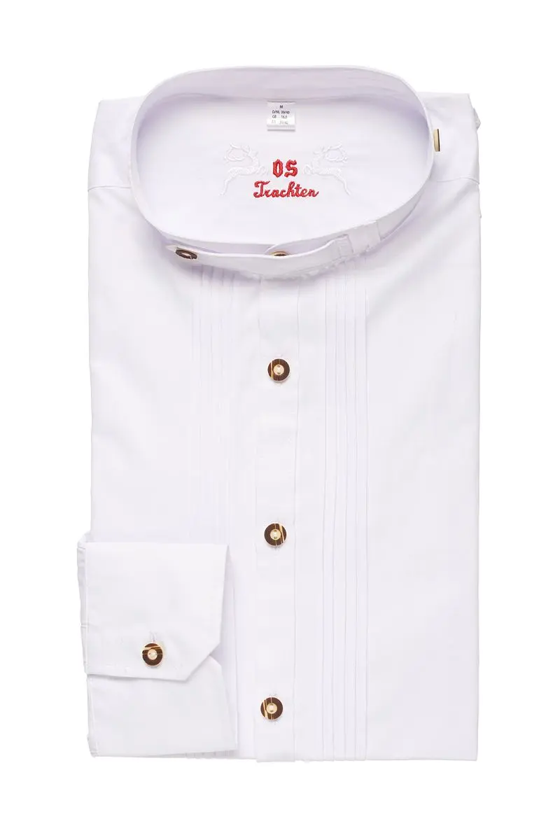 Trachtenhemd weiß SLIMFIT 112449 ~ XXL (45/46)