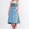 Midi Dirndl 65 cm salbei hellblau Frieda 016550 ~ 40