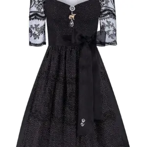 Midi Dirndl 70 cm schwarz Black Lady 016393 ~ 32