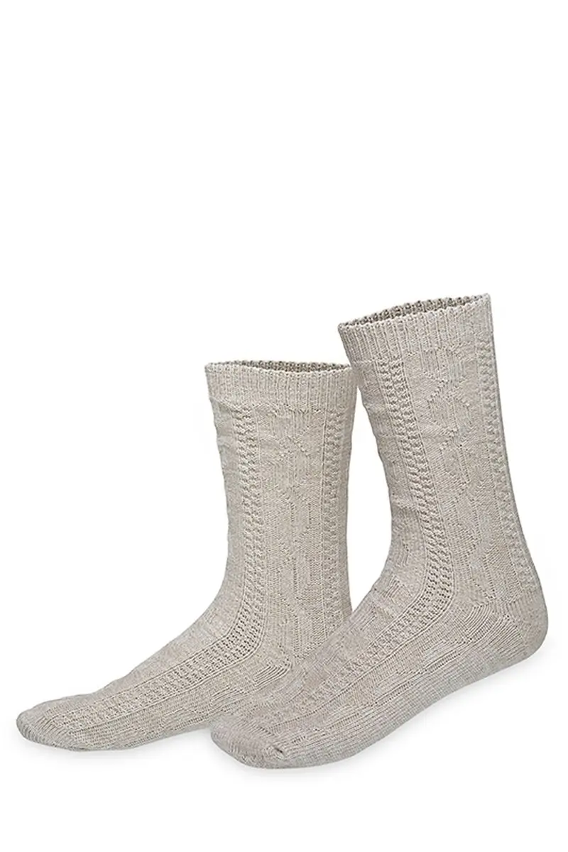 Trachtensocken kurz natur 100978 ~ 36-38