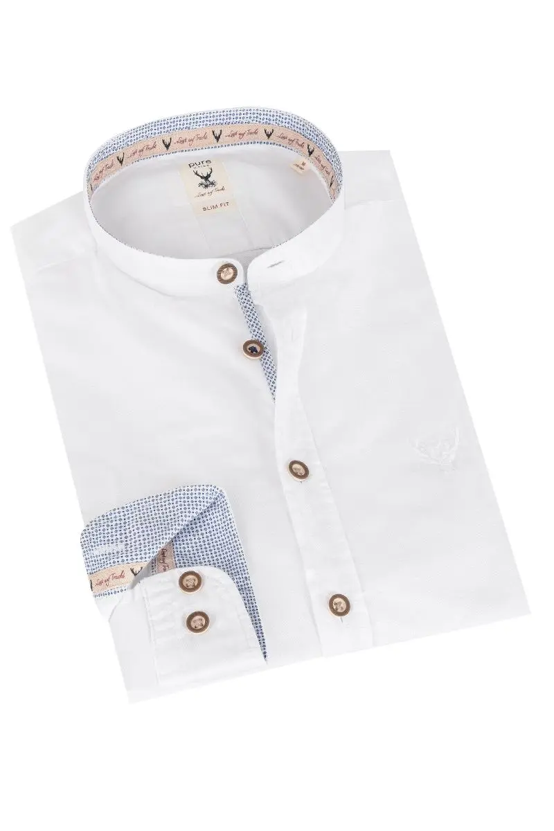 Trachtenhemd OLIVER (slim fit) ~ blau ~ XL