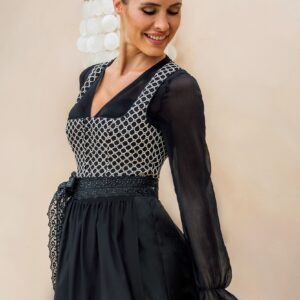 Dirndlbluse ARNSTEIN ~ 30 ~ schwarz