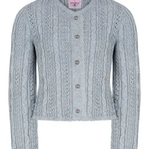 Mädchen Trachten Strickjacke blaugrau Alia 015293 ~ 92