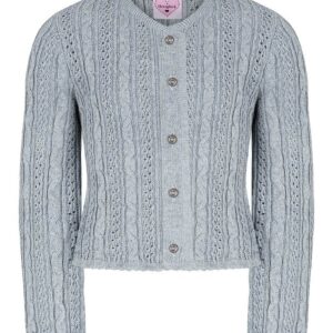 Mädchen Trachten Strickjacke blaugrau Alia 015293 ~ 92