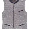 Trachtenweste blau grau Franz 016083 ~ 48