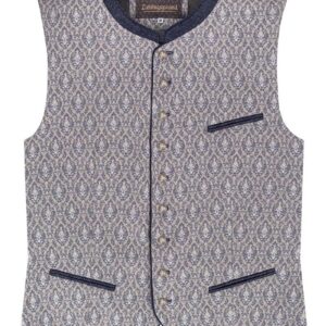 Trachtenweste blau grau Franz 016083 ~ 48