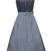 Dirndl GUSTA mit Leinen-Mieder (75 cm) ~ 38