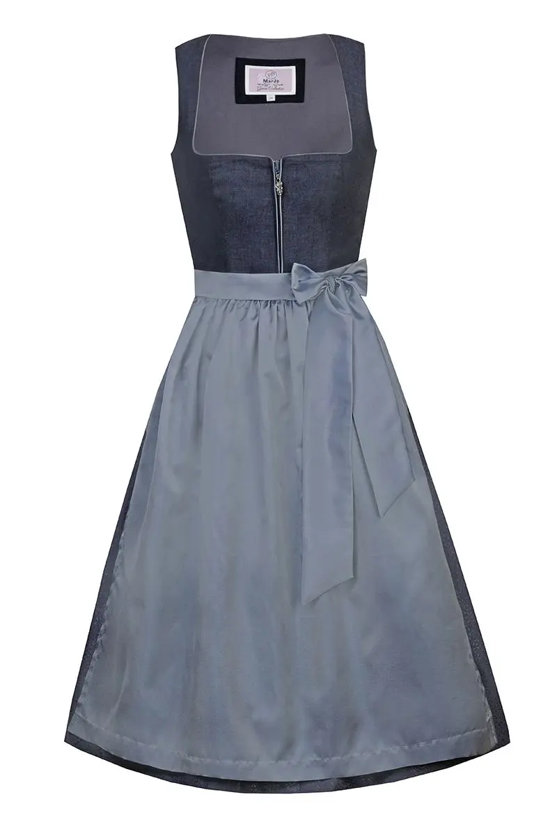 Dirndl GUSTA mit Leinen-Mieder (75 cm) ~ 38
