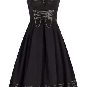 Midi Dirndl 65 cm Gastro schwarz Britta 010942 ~ 40