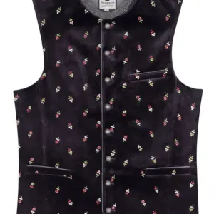 Trachtenweste schwarz Samt Vittorio 013728 ~ 52