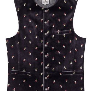 Trachtenweste schwarz Samt Vittorio 013728 ~ 52