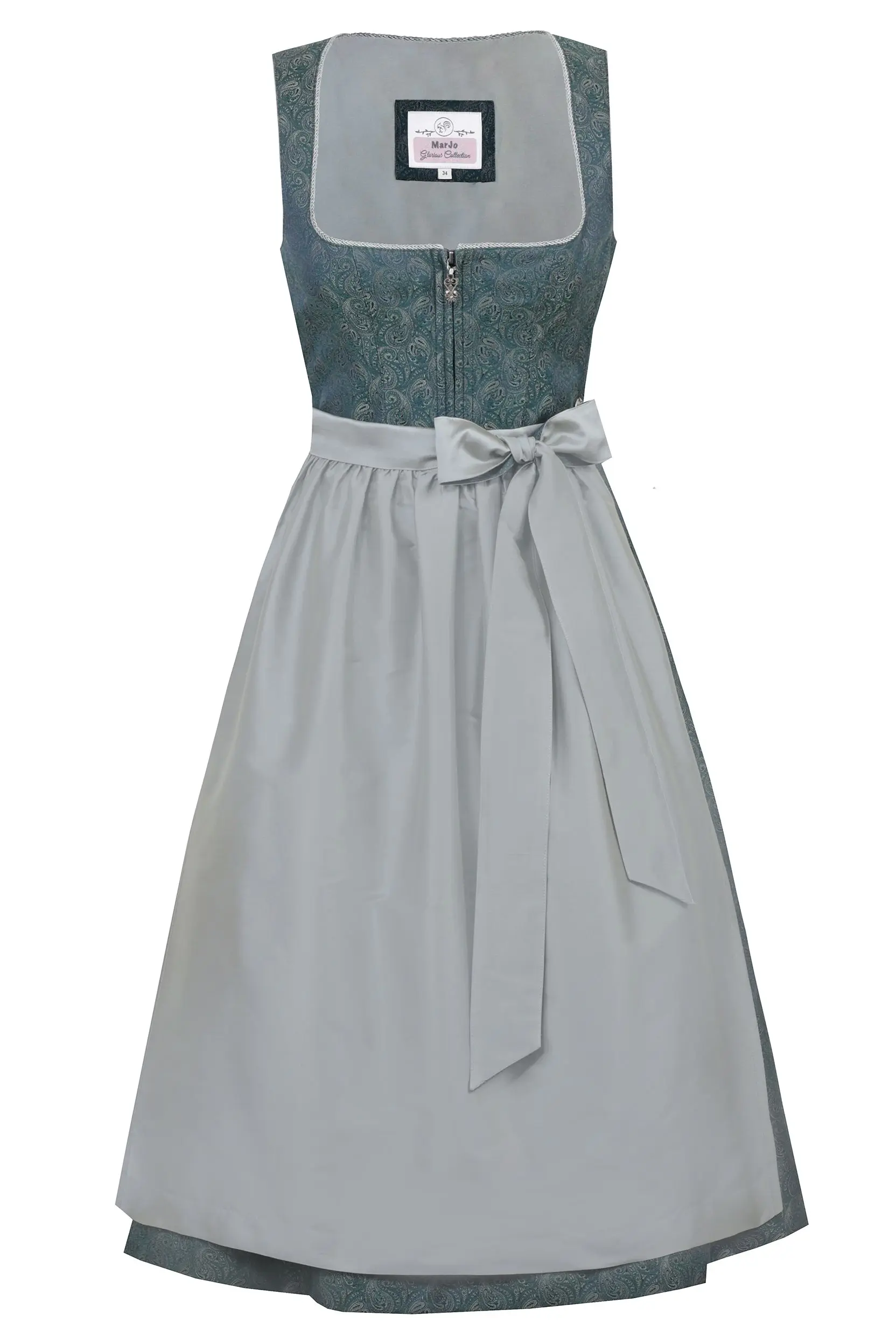 Dirndl BECHHOFEN (65 cm) tanne ~ 38 ~ Dunkelgrün