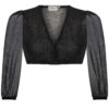 Dirndlbluse MATHILDA ~ 46 ~ schwarz