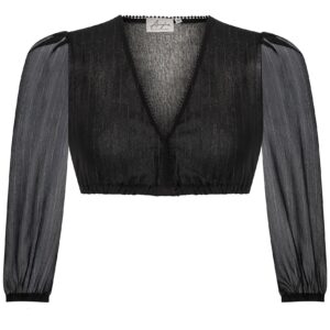 Dirndlbluse MATHILDA ~ 32 ~ schwarz