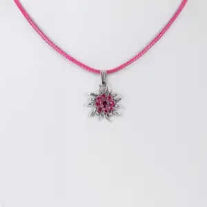 Kinder Collier mit Edelweiß ~ pink
