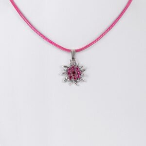 Kinder Collier mit Edelweiß ~ pink