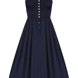Dirndl lang 80 cm Gastro dunkelblau Britta 010944 ~ 38