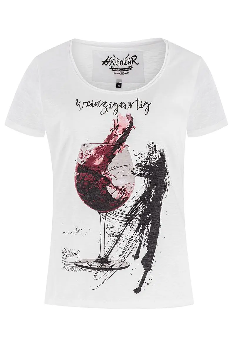 Trachtenshirt WEINZIGARTIG ~ XS