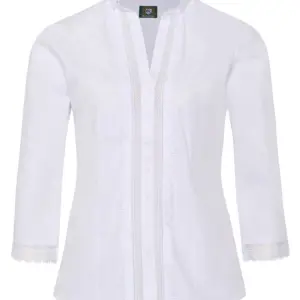 Trachtenbluse weiß mit Spitze 006141 ~ 34