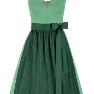 Dirndl ZENZI (65 cm) mit abnehmbaren Flügelärmeln ~ 30 ~ grün