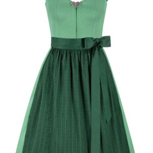 Dirndl ZENZI (65 cm) mit abnehmbaren Flügelärmeln ~ 30 ~ grün