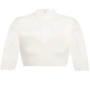 Dirndlbluse Spitze creme Stretch Aileen 012891 ~ 34