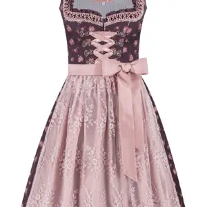 Mini Dirndl 55 cm dunkelrot altrosa Lara 014520 ~ 34