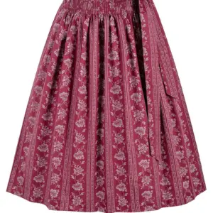 Dirndlschürze mit Blumenranken (65 cm) ~ M