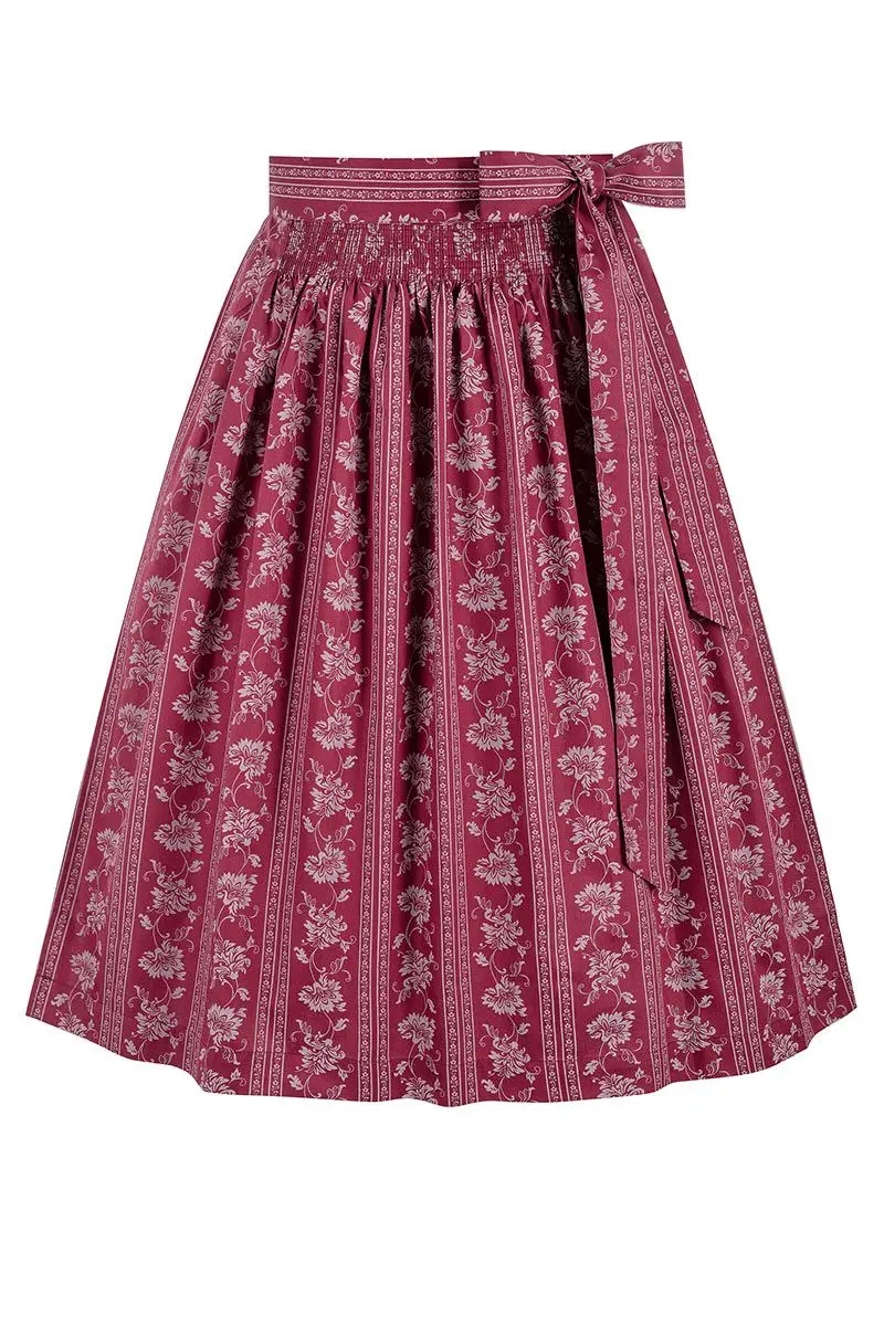Dirndlschürze mit Blumenranken (65 cm) ~ M