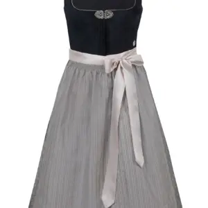 Dirndl ÜBERSEE (65 cm) schwarz coffee ~ 30 ~ schwarz taupe