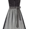 Dirndl ELEONORE (70 cm) ~ 38 ~ schwarz