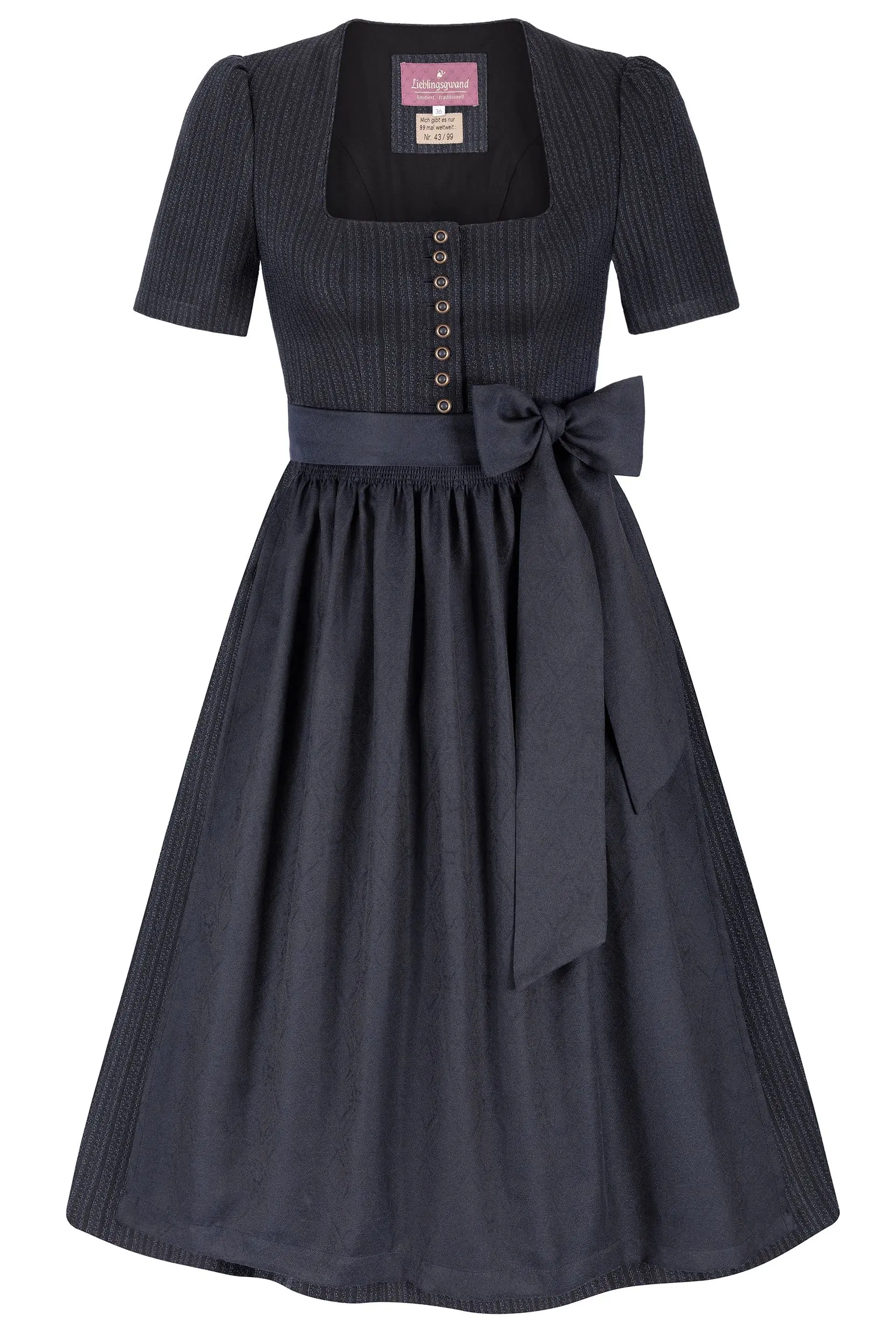 Dirndl SCHWARZSEE (75 cm) ~ 34 ~ dunkelblau