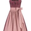 Midi Dirndl 70 cm aubergine altrosa Mariella 016587 - limitiert ~ 34