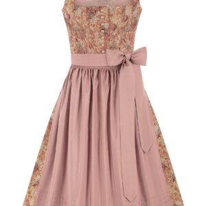 Dirndl in Leinenoptik (70 cm) ~ 40 ~ rost