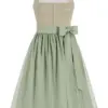 Festdirndl mit Leinen-Mieder (70 cm) ~ 44