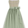 Festdirndl mit Leinen-Mieder (70 cm) ~ 44