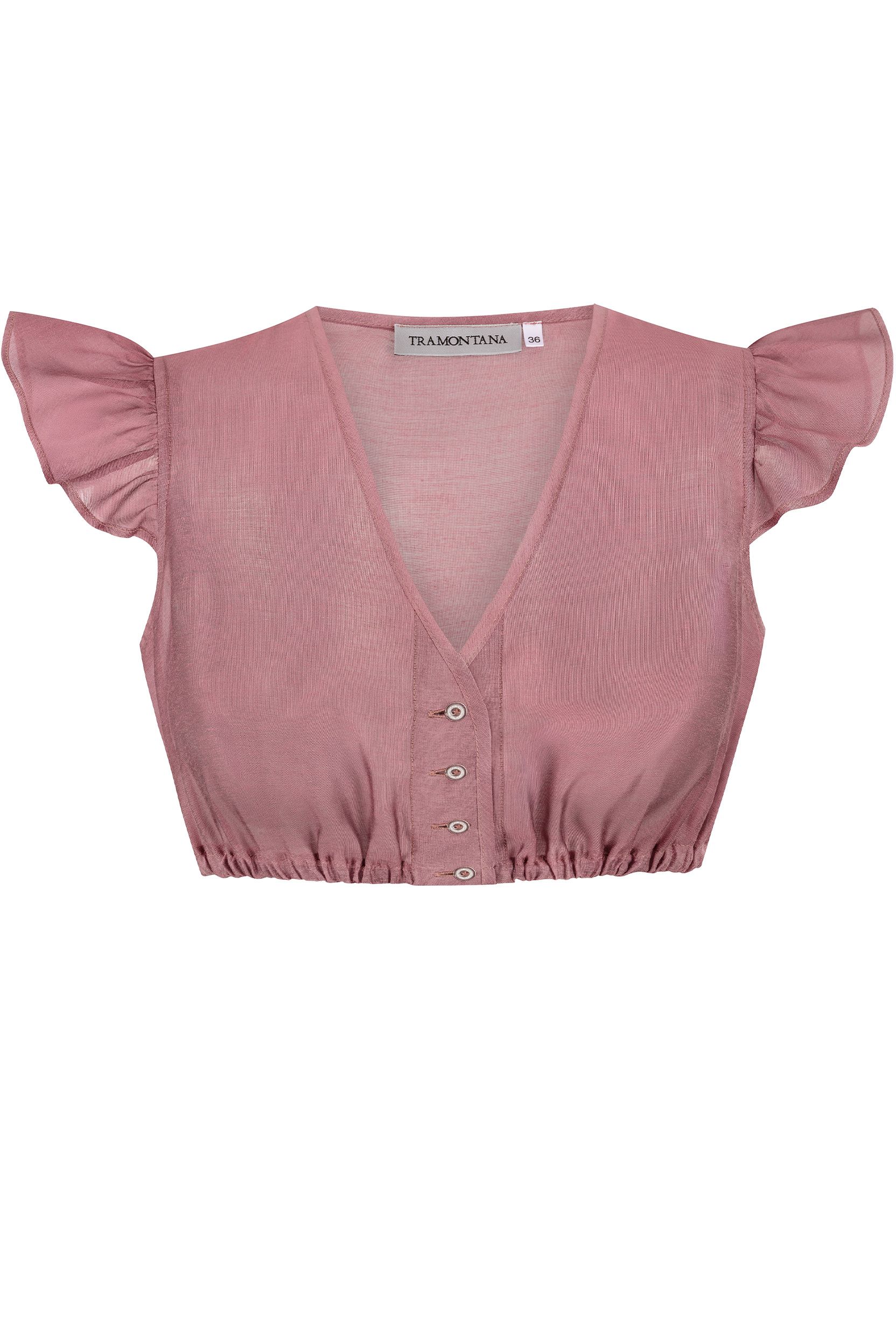 Dirndlbluse DIANA ~ 32 ~ rosenholz